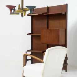 Unknown Vintage Freestanding Bookcase In Wood By Fratelli Proserpio -Storage Furniture Sales 2024 vintage freestanding bookcase in wood by fratelli proserpio sku38296733 0 16