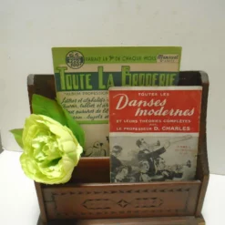 Unknown Vintage French Breton Wood Letter Rack / Mini Magazine Rack / Letter Storage / Post Storage / Mail Keeper, Brittany France -Storage Furniture Sales 2024 vintage french breton wood letter rack mini magazine rack letter storage post storage mail keeper brittany france sku10515034 0 2 scaled