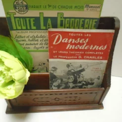 Unknown Vintage French Breton Wood Letter Rack / Mini Magazine Rack / Letter Storage / Post Storage / Mail Keeper, Brittany France -Storage Furniture Sales 2024 vintage french breton wood letter rack mini magazine rack letter storage post storage mail keeper brittany france sku10515034 0 9 scaled