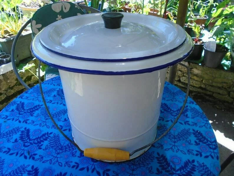 Vintage French Extra Large White Enamel Bucket Churn With Lid 1950s Bathroom Nappy Clothes Washing Bucket Large Milk Churn 1 Vintage French Extra Large White Enamel Bucket Churn With Lid 1950s Bathroom Nappy Clothes Washing Bucket Large Milk Churn