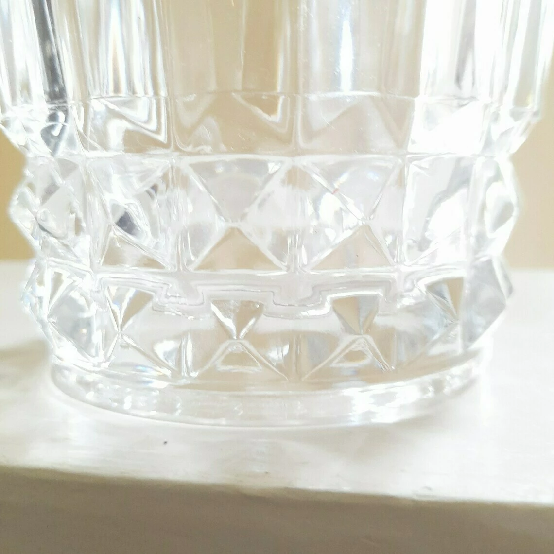Vintage French Lead Crystal Glass Ice Bucket (24% Pbo) Cristal D'arques Villandry By Durand Mid Century Cut Glass Barware Original Box 7 Vintage French Lead Crystal Glass Ice Bucket (24% Pbo) Cristal D'arques Villandry By Durand Mid Century Cut Glass Barware Original Box - Image 7