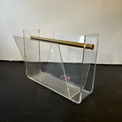 Vintage French Space Age Acrylic Glass And Brass Magazine Rack By David Lange For Roche Bobois, 1970s -Storage Furniture Sales 2024 vintage french space age acrylic glass and brass magazine rack by david lange for roche bobois 1970s sku63478395 0 1 scaled