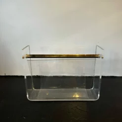 Vintage French Space Age Acrylic Glass And Brass Magazine Rack By David Lange For Roche Bobois, 1970s -Storage Furniture Sales 2024 vintage french space age acrylic glass and brass magazine rack by david lange for roche bobois 1970s sku63478395 0 2 scaled