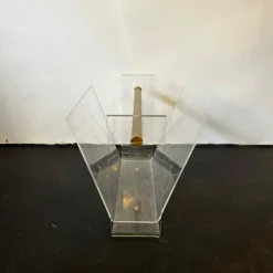 Vintage French Space Age Acrylic Glass And Brass Magazine Rack By David Lange For Roche Bobois, 1970s -Storage Furniture Sales 2024 vintage french space age acrylic glass and brass magazine rack by david lange for roche bobois 1970s sku63478395 0 3 scaled