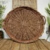 Vintage Large French Hand Woven Fruit Drying Harvesting Basket Wall Decor