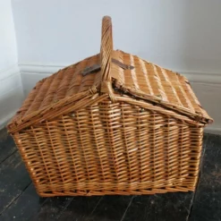 Vintage Large Wicker Picnic Basket