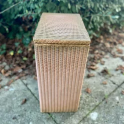 Vintage Lloyd Loom Lusty Basket Original Label / Bathroom Basket / Pink & Gold / C.1960s -Storage Furniture Sales 2024 vintage lloyd loom lusty basket original label bathroom basket pink gold c 1960s sku76349001 0 4