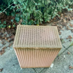 Vintage Lloyd Loom Lusty Basket Original Label / Bathroom Basket / Pink & Gold / C.1960s -Storage Furniture Sales 2024 vintage lloyd loom lusty basket original label bathroom basket pink gold c 1960s sku76349001 0 6