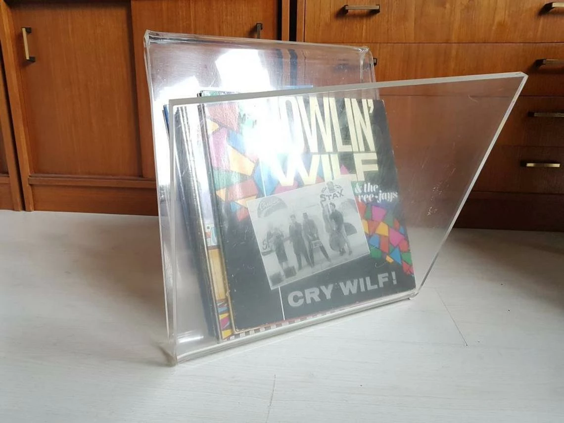 Vintage Lucite Or Perspex Magazine Holder Rack From 1970s 1980s 6 Vintage Lucite Or Perspex Magazine Holder Rack From 1970s 1980s - Image 6