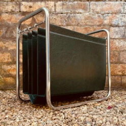 Vintage Magazine Rack In Chromed Metal And Vinyl, France 1970s -Storage Furniture Sales 2024 vintage magazine rack in chromed metal and vinyl france 1970s sku72851403 0 1