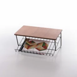 Vintage Magazine Rack Made Of Metal And Wood, 1960s -Storage Furniture Sales 2024 vintage magazine rack made of metal and wood 1960s sku43427683 0 6 scaled