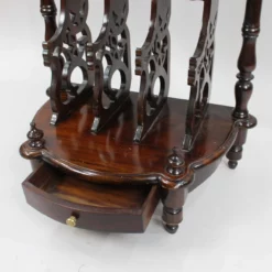 Vintage Mahogany Canterbury Magazine Rack -Storage Furniture Sales 2024 vintage mahogany canterbury magazine rack sku49384896 0 6