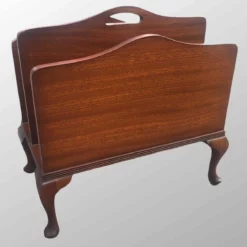 Vintage Mahogany Magazine Rack