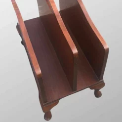 Vintage Mahogany Magazine Rack -Storage Furniture Sales 2024 vintage mahogany magazine rack 0 3
