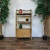 Unknown Vintage Mid Century Bamboo Rattan Bookcase Cabinet Retro Boho Tiki Scandi