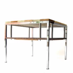 Unknown Vintage Mid Century Chrome Marble And Onyx Double Top Magazine Rack Table -Storage Furniture Sales 2024 vintage mid century chrome marble and onyx double top magazine rack table sku41860916 0 2