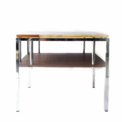 Unknown Vintage Mid Century Chrome Marble And Onyx Double Top Magazine Rack Table -Storage Furniture Sales 2024 vintage mid century chrome marble and onyx double top magazine rack table sku41860916 0 3