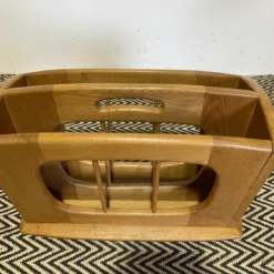 Unknown Vintage Mid Century Magazine Rack -Storage Furniture Sales 2024 vintage mid century magazine rack sku27451048 0 3
