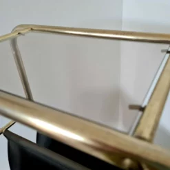 Unknown Vintage Mid Century Modern Brass Magazine Rack/Smoked Glass Side Table -Storage Furniture Sales 2024 vintage mid century modern brass magazine rack smoked glass side table sku69713733 0 3 scaled
