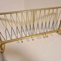 Vintage Mid Century Modern Wall Coat Rack 60s -Storage Furniture Sales 2024 vintage mid century modern wall coat rack 60s sku19850187 0 2