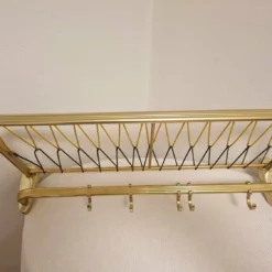 Vintage Mid Century Modern Wall Coat Rack 60s -Storage Furniture Sales 2024 vintage mid century modern wall coat rack 60s sku19850187 0 3