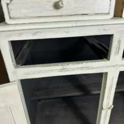 Unknown Vintage Painted Oak Dresser Housekeeper’s Cupboard -Storage Furniture Sales 2024 vintage painted oak dresser housekeeper s cupboard sku28342821 0 6