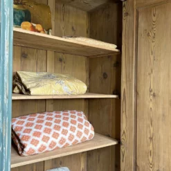 Vintage Painted Pine Armoire /Cupboard With Inlaid Chinoiserie -Storage Furniture Sales 2024 vintage painted pine armoire cupboard with inlaid chinoiserie sku10433986 0 7 scaled