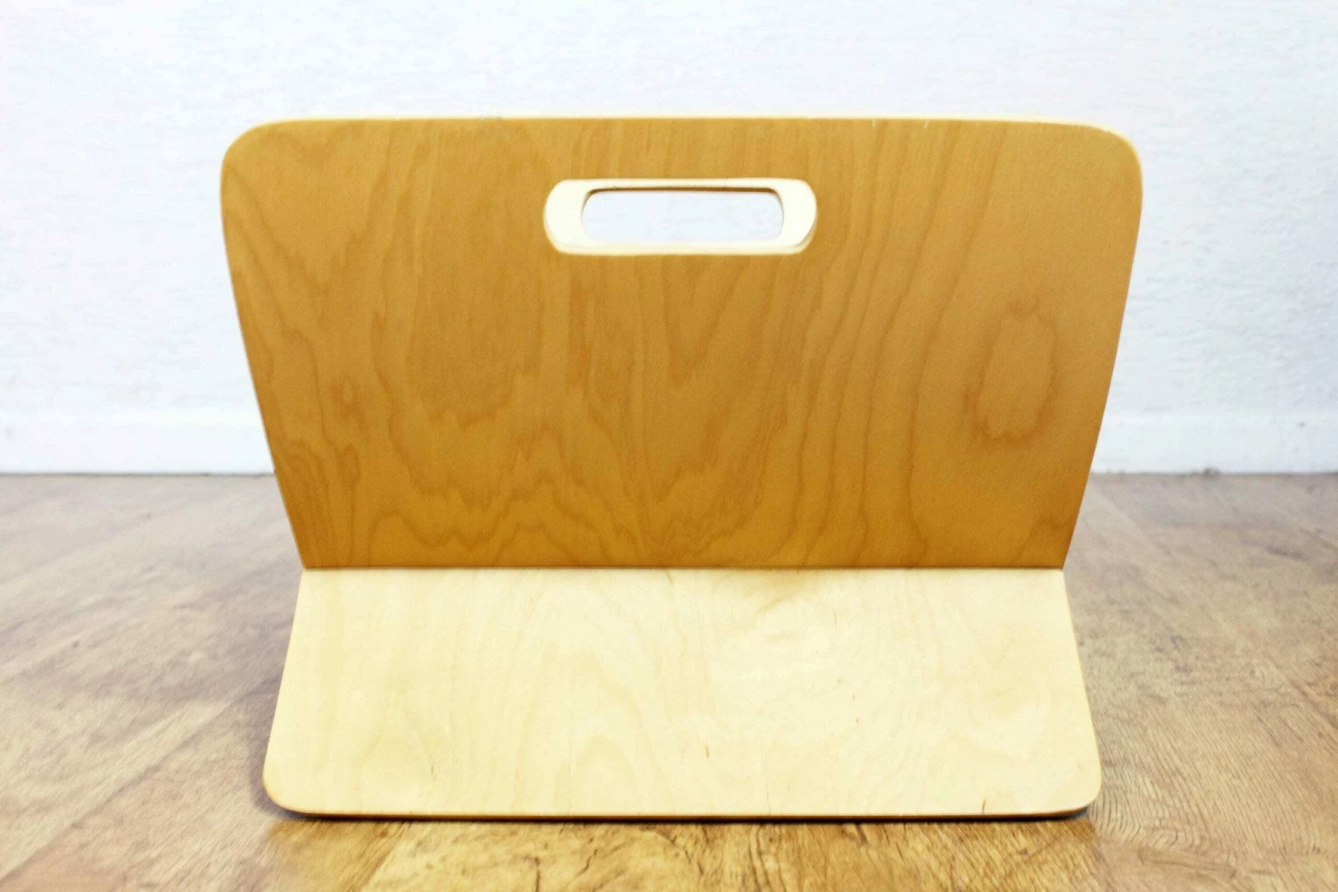 Unknown Vintage Plywood Magazine Rack, 1980s 3 Unknown Vintage Plywood Magazine Rack, 1980s - Image 3