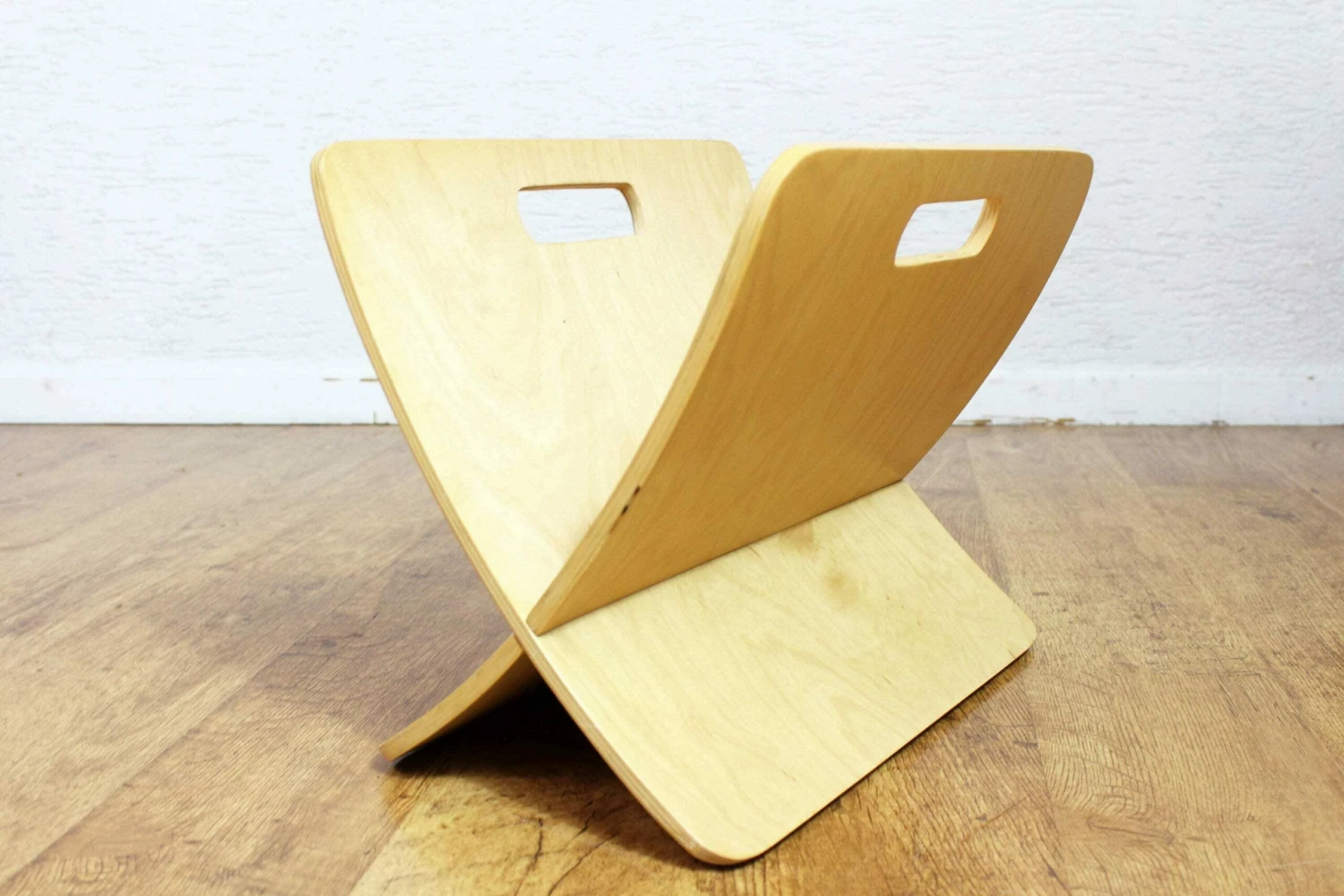 Unknown Vintage Plywood Magazine Rack, 1980s 4 Unknown Vintage Plywood Magazine Rack, 1980s - Image 4