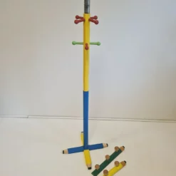Vintage Pop Art Memphis Milano Style Floor Standing Pencil Coat Rack -Storage Furniture Sales 2024 vintage pop art memphis milano style floor standing pencil coat rack sku37243007 0 7