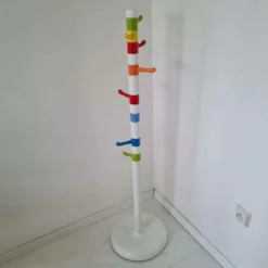 Unknown Vintage Pop Art Memphis Milano Style Hanger Floor Standing Coat Racks