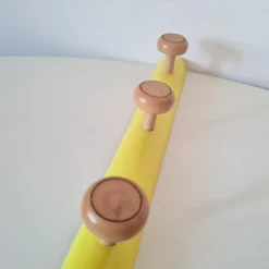 Vintage Pop Art Memphis Milano Style Wooden Hanger With 3 Hooks -Storage Furniture Sales 2024 vintage pop art memphis milano style wooden hanger with 3 hooks sku28437032 0 4