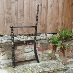 Unknown Vintage Quirky Coat Hooks Made From An Oak Carver Chair End.