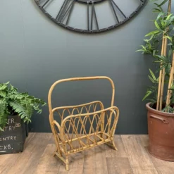 Unknown Vintage Retro Bamboo Wicker Magazine Rack, Storage, Boho Style -Storage Furniture Sales 2024 vintage retro bamboo wicker magazine rack storage boho style sku86810629 0 2