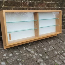 Vintage Retro Glazed Collector Cupboard Cabinet With Adjustable Shelves Solid Beech Bathroom -Storage Furniture Sales 2024 vintage retro glazed collector cupboard cabinet with adjustable shelves solid beech bathroom sku52639780 0 2