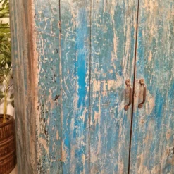 Vintage Rustic Indian Blue Wooden Shop Display Bathroom Kitchen Drinks Cabinet -Storage Furniture Sales 2024 vintage rustic indian blue wooden shop display bathroom kitchen drinks cabinet sku16051747 0 5