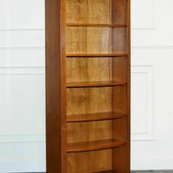 Vintage Tall Yew Open Bookcase With Adjustable Shelfs 21 Vintage Tall Yew Open Bookcase With Adjustable Shelfs -Storage Furniture Sales 2024 vintage tall yew open bookcase with adjustable shelfs sku27796252 0 1