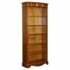 Vintage Tall Yew Open Bookcase With Adjustable Shelfs