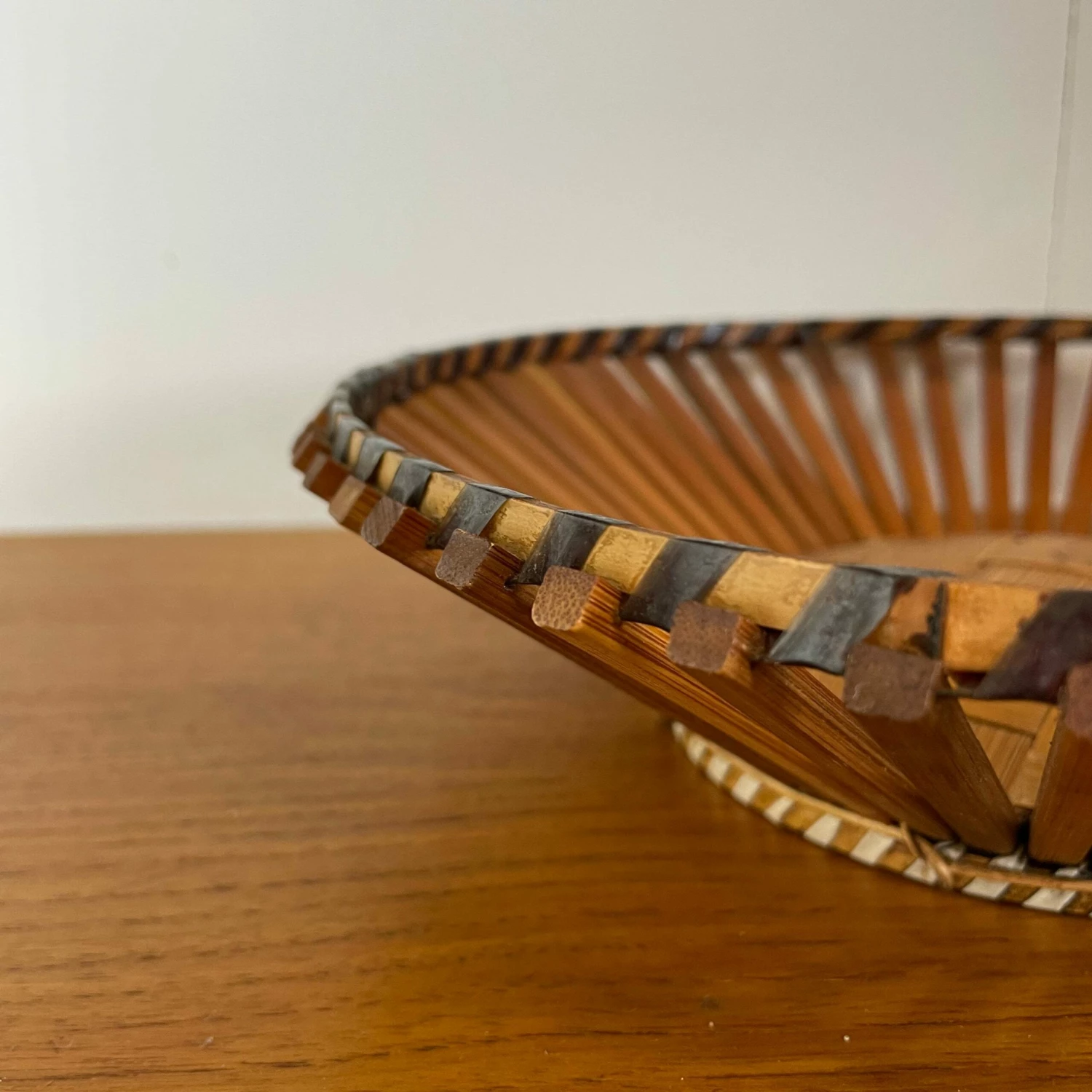 Unknown Vintage Teak And Wooden Fruit Bowl 3 Unknown Vintage Teak And Wooden Fruit Bowl - Image 3