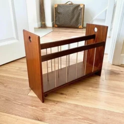 Vintage Teak Magazine Rack, Mid Century Danish Magazine Rack, Retro Lp Vinyl Storage Unit, Vintage Teak Wood Book Storage, Magazine Rack -Storage Furniture Sales 2024 vintage teak magazine rack mid century danish magazine rack retro lp vinyl storage unit vintage teak wood book storage magazine rack sku46773592 0 1