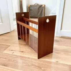 Vintage Teak Magazine Rack, Mid Century Danish Magazine Rack, Retro Lp Vinyl Storage Unit, Vintage Teak Wood Book Storage, Magazine Rack -Storage Furniture Sales 2024 vintage teak magazine rack mid century danish magazine rack retro lp vinyl storage unit vintage teak wood book storage magazine rack sku46773592 0 3