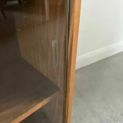 Vintage Teak Mcm Bookcase With Original Sliding Glass Doors 1970s -Storage Furniture Sales 2024 vintage teak mcm bookcase with original sliding glass doors 1970s sku37942046 0 6