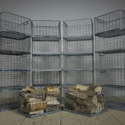 Vintage Wirework Baskets Log Storage -Storage Furniture Sales 2024 vintage wirework baskets log storage sku84410109 0 7