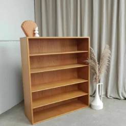 Vtg Mid Century Danish Børge Mogensen Oak Bookcase Shelving Wall Unit Retro -Storage Furniture Sales 2024 vtg mid century danish borge mogensen oak bookcase shelving wall unit retro sku36809225 0 1