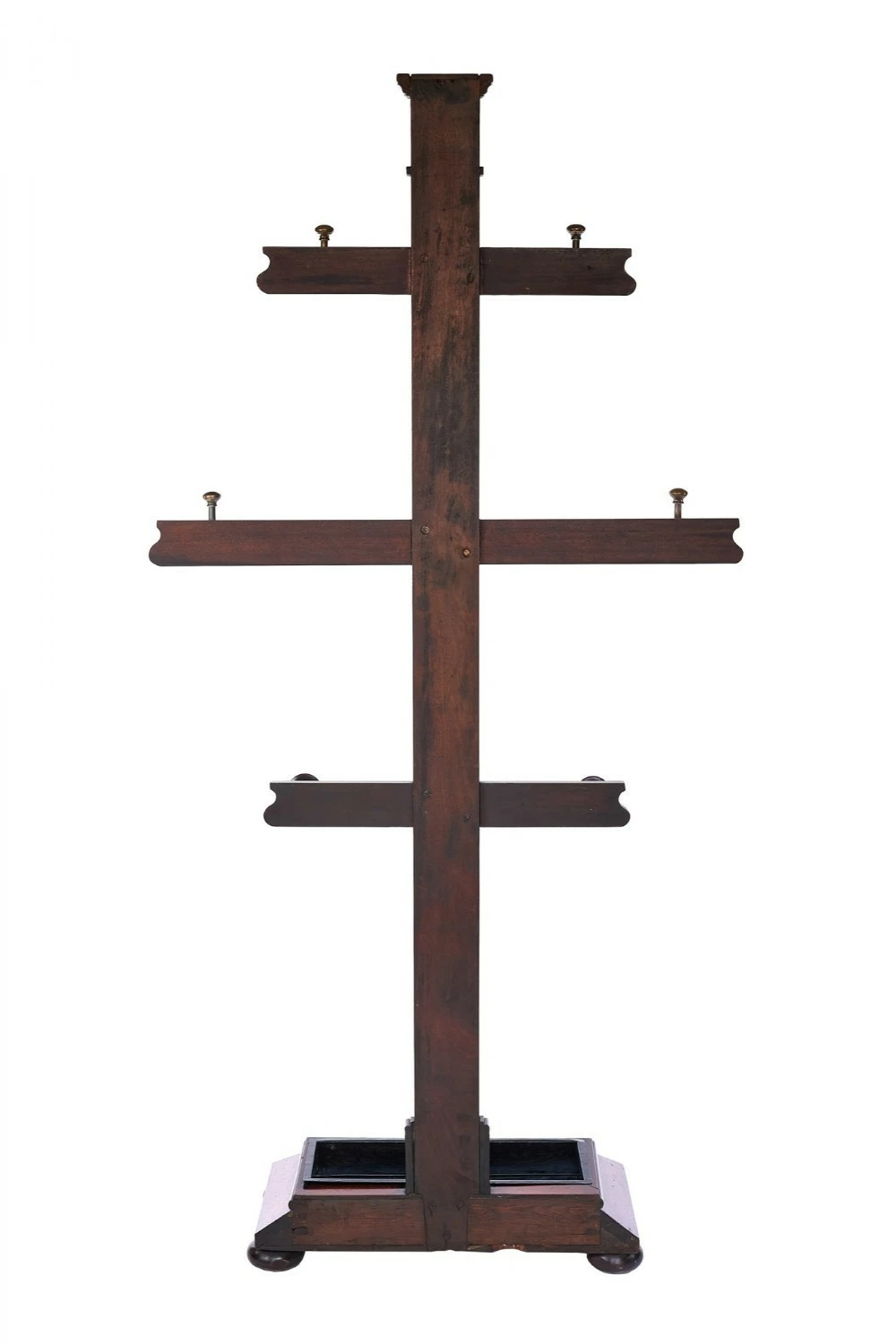 W1v Period Mahogany Tree Hat And Coat Hall Stand 2 W1v Period Mahogany Tree Hat And Coat Hall Stand - Image 2