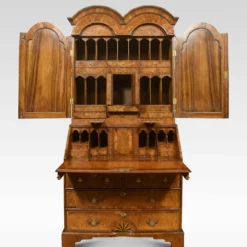 Unknown Walnut Bureau Bookcase, Boho -Storage Furniture Sales 2024 walnut bureau bookcase boho 0 1 scaled