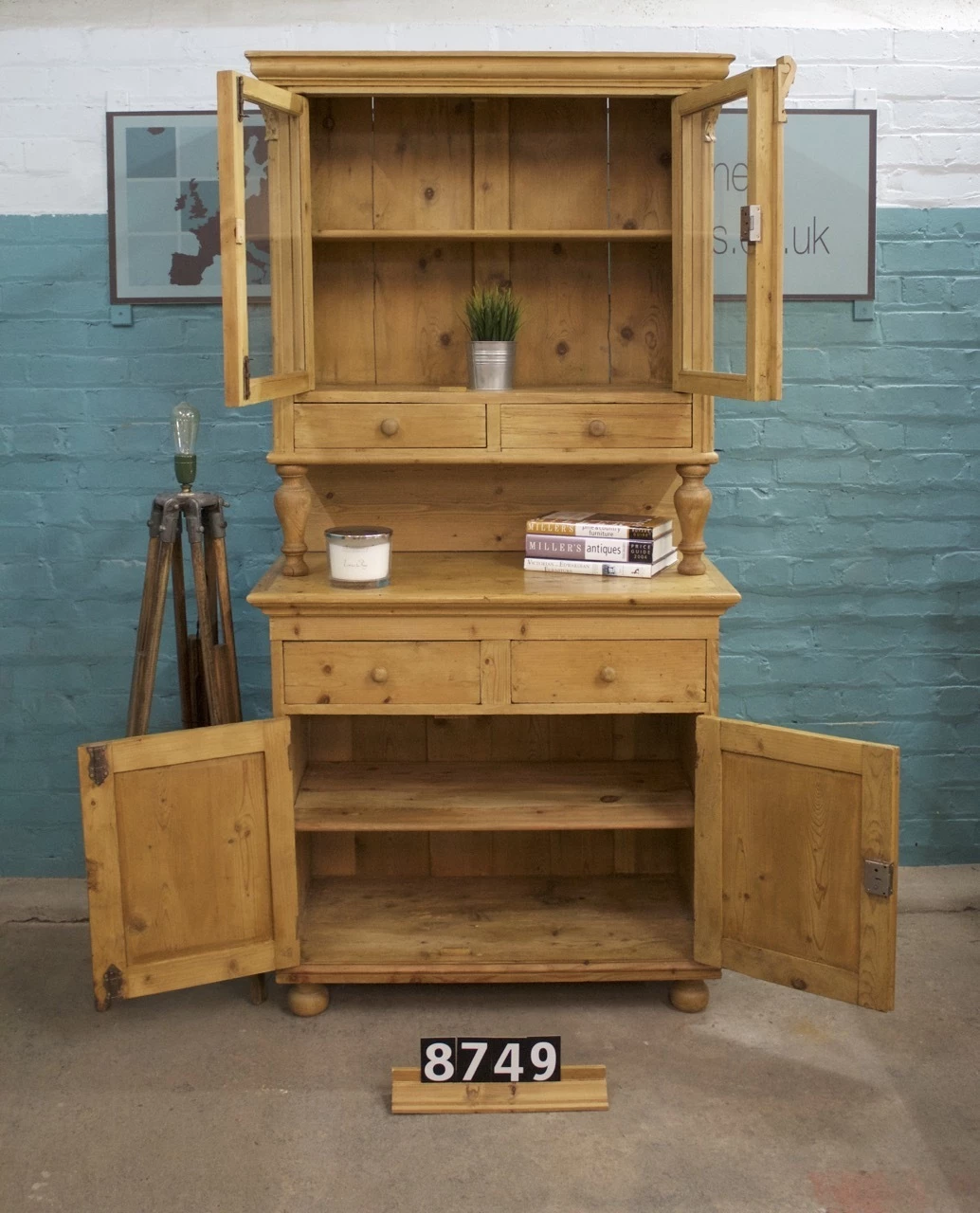 Unknown Waxed Dresser, 1800s, Antique 2 Unknown Waxed Dresser, 1800s, Antique - Image 2