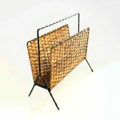 Unknown Wicker Newspaper Holder, Denmark, 1960s. -Storage Furniture Sales 2024 wicker newspaper holder denmark 1960s sku45323761 0 1