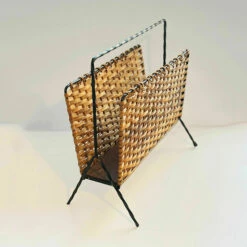 Unknown Wicker Newspaper Holder, Denmark, 1960s. -Storage Furniture Sales 2024 wicker newspaper holder denmark 1960s sku45323761 0 4