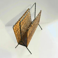 Unknown Wicker Newspaper Holder, Denmark, 1960s. -Storage Furniture Sales 2024 wicker newspaper holder denmark 1960s sku45323761 0 5